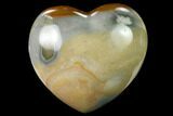 Wide, Polychrome Jasper Heart - Madagascar #167314-1